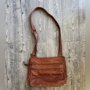 Fossil Genuine Leather Messenger Crossbody Bag